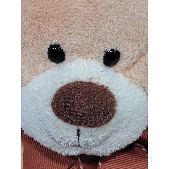 Russ Berrie Plushed Stuffed Teddy Bear BRADY Hard to Find Rare 10" - Picture 6 of 8